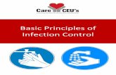 Basic Principles of Infection Control€¦ · infectious agents • Goggles – protect eyes • Face shields – protect face, mouth, nose, and eyes PPE Use in Healthcare Settings