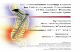 Programm Herne September14 33rd WS GB 19.12.2013 13:59 ... · Seoul, South Korea Dr. med. Martin Komp Center for Spine Surgery and Pain Therapy, Center for Orthopaedics and Traumatology