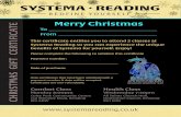 SYSTEMA READING · SYSTEMA READING . CHRISTMAS GIFT CERTIFICATE Health Class Wednesday 7:30pm All Saints Church Hall, Downshire Square, Reading RG1 6NN Combat Class Monday 8:00pm