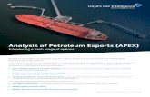 Analysis of Petroleum Exports (APEX)/media/... · Analysis of Petroleum Exports (APEX) Introducing a fresh range of options Seaborne oil trade is an opaque industry. Our current,