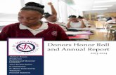 Donors Honor Roll and Annual Report - St. Joan Antida · Tom Cusatis Mark & Julie Darnieder Sr. Jennifer Daul, SCSJA ‘69 A.J. & Nicole DeGuire Duncan Delhey Michael & Louise DeMarco