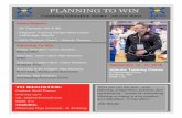 PLANNING TO WIN Beato… · PLANNING TO WIN Coaching Education Series - with Ewan Beat! tdd Ewan Beaton • 2X Olympian (92 & 96) • Regional Training Centre Head Coach - Lethbridge,