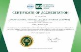 ARCHITECTURAL TESTING, INC. (AN INTERTEK COMPANY) · 9/14/2019  · ASTM C90 Standard specification for loadbearing concrete masonry units ASTM C1019 Standard test method for sampling