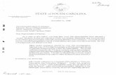 STATE S,OUTH :CAROLINA · 2016-10-14 · I I STATE of S,OUTH :CAROLINA CHARLES MOLONY CONDON ATIORNEY GENERAL Office of the Attorney General Columbia 29 211 The Honorable James S.