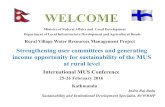 Strengthening user committees and generating income ... · Nepal, in remote mid and far west Nepal, is working in integrated water resources management , with the Water Use Master