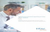 Making procurement reporting an easy pill to ... - Infosys BPM · How the Infosys proprietary automation platform Nia transformed static procurement performance reporting into a dynamic