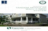 CALCULATION GUIDE TANDEM MODULAR WALL GRID ......The connector design creates structural integrity in curved or straight walls. 7.8” / 198mm 6.9” / 176mm Connector Textured Veneer