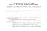THE REGISTRATION ACT, 1908 - Telangana · Telangana by virtue of section 101 of the Andhra Pradesh Re-organization Act, 2014 (Central Act No.6 of 2014)] ... Registrars shall use a