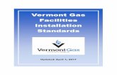 REVIEW HISTORY - Vermont Gas · 2017-03-31 · Pipeline Facilities Overview Grammatical revisions/updates 3/31/2017 Updated from the 2016 Standards Regulators, Meters, Piping & Barricades