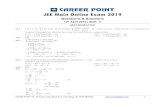 JEE Main Online Exam 2019 - Career Pointcareerpoint.ac.in/studentparentzone/2019/jee-main/JEE...2019/04/12  · JEE Main Online Paper JEE Main Online Exam 2019 Questions & Solutions