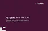 INTERIM REPORT FOR Q4 2018 · Q4 2018 The interim report has been prepared in accordance with the IAS 34 and requirements set by the Bank of ... Luminor Bank AS (or “Luminor Estonia”)
