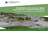 A45/A6 Chowns Mill junction improvement · 2018-05-04 · cost-effective option and has been progressed to the detailed design stage. Stage 1 Stage 2 Stage 3 Option 1: Half hamburger