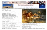 The Holy Family of Jesus, Mary and Joseph December 27th, 2015 · 2015-12-23 · St. John’s Calendar From Father Ron Sunday, December 27th 7:00 pm Adoration Thursday, December 31st