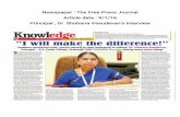 Newspaper:TheFreePressJournal Articledate:9/1/16 …rapodar.ac.in/pdf/PrincipalMadamsInterviewinFreePress...in college, Dr. Shobana Vasudevan, among many more things amdar 18 MONDAY
