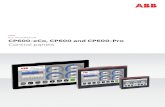 PLC AUTOMATION CP600-eCo, CP600 and CP600-Pro Control … · control panels and vice versa. PB610 Panel Builder 600 PB610 Panel Builder 600 is the engineering tool for the entire