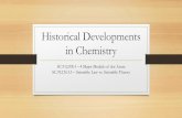 Historical Development in Chemistry - Weebly · foundation in chemistry (e.g. atoms can be destroyed in nuclear ... Your Task: Draw/Make a graphic organizer that summarizes the Historical