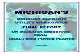 Mercury Electric Utility Workgroup Final Report · Michigan Mercury Electric Utility Workgroup Report Acknowledgments Page i Acknowledgments This report was prepared by the Michigan