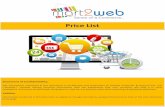 Price List - Mart2Web · DIGITAL MARKETIN Statement of Confidentiality: The information contained in this document is confidential and proprietary to Sankalp Computer & Systems Pvt.