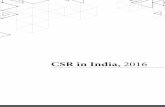 CSR in India, 2016 · CSR in India, 2016 7 Is the policy imperative of increasing business competitiveness at loggerheads with the adherence to environmental, social and governance