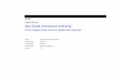 USER GUIDE Abu Dhabi Investment Authority · Abu Dhabi Investment Authority . 02-04 Supplier Bank Account Update and Approval . Author: Abu Dhabi Investment Authority . Creation Date: