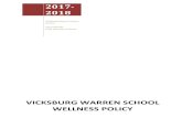 Vicksburg Warren School Wellness Policy · Minimum School Wellness Policy Requirements Current Federal legislation mandates that school wellness policies address these five content