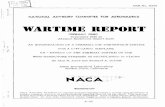 WARTIME REPORT - DTIC · NACA ABB No. 5G20 NATIONAL ADVISORY COMMITTEE FOB AERONAUTICS ADVANCE RESTRICTED REPORT ... The authors wish to acknowledge with appreciation the valuable