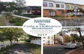 The Code & Ordinance Worksheetwater.rutgers.edu/Projects/GreenInfrastructureChampions/... · 2019-03-18 · • Tackling Barriers to Green Infrastructure: An Audit of Local Codes