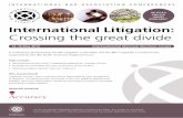 UP TO 8.5 HOURS AVAILABLE* International Litigation: Crossing the great … · 14-05-2014  · Crossing the great divide 14–16 May 2014 InterContinental Montreal, Montreal, Canada