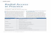 COVER STORY Radial Access in Practice · closed that he is a speaker for St. Jude Medical and Volcano Therapeutics, and is a consultant to Merit Medical, Acist Medical, and Opsens