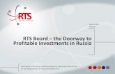RTS Board the Doorway to Profitable Investments in …rtsboard.com/downloads/RTS Board the Doorway to...LEADING OTC SYSTEM RTS Board – the Doorway to Profitable Investments in Russia