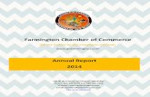 Farmington hamber of ommerce...Farmington hamber of ommerce We are known by the companies we keep. Annual Report 2014 100 W. roadway, Farmington, NM 87401 Phone: 505-325-0279 Fax: