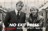 NO EXIT PRESS - Oldcastle Books · NOVEmBER 2017 noexit.co.uk/walden PB 978-0-85730-122-2 £8.99 format B format (198 x 129mm) Page e xtent 416pp eB 978-0-85730-123-9 £5.99 Category