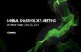 ANNUAL SHAREHOLDER MEETING · 2017-12-01 · our strategies; market trends; future financial results, estimates and forecasts; and other predictions and estimates are forward-looking