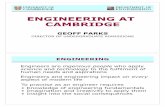 ENGINEERING AT CAMBRIDGE · 3B4 Electric drive systems 3B5 Semiconductor engineering 3B6 Photonic technology 3C1 Materials processing and design 3C2 Materials process modelling and