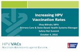 HPV VACs - Utah Department of Health · New at ACS . Two CDC Grant Awards $1.3 million/year for 5 years $500,000/year for 2 years . HPV VACs Program (Vaccinate Adolescents against