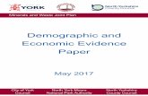Demographic and Economic Evidence Paper · 2017-10-12 · Evidence Paper, a Cross Cutting Issues Paper, minerals and waste technical papers for ... 2016 796,668 603,000 208,700 2017