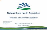 Arkansas Rural Health Association...Arkansas Rural Health Association • Congratulations on the country’s newest rural health association! NRHA’s Letter to FCC\爀一刀䠀䄀