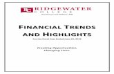 FY 12 Trends & Highlights Presentation - Updated 2.21...12.0% 14.0% 16.0% 18.0% 2010 2011 2012 Return on Net Assets Trend 2010 ‐2012 Ridgewater College Benchmark Average MnSCU Average
