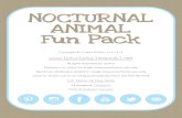 NOCTURNAL ANIMAL Fun Pack...Nocturnal Animals oo Starch Nocturnal Animals UTBAFOPCIVSK OTTER ONS KOA W T PO LAREE ARP B LOKI T RACCOON F SPIDEREAGBN KEJKESWHALAT CAN …