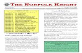 THE NORFOLK KNIGHTuknight.org/Councils/Norfolk_Knight__Nov_19)C.pdf · conferee. All of those factors make a sacrament a mystical channel of divine grace. The receiver of the sacrament