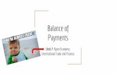 Balance of Payments - MANUAL FOOT FILE - Home...1.Balance of trade in goods This measures the spending by consumers and firms in one nation on another nation’s goods Ex: everything
