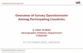 Overview of Survey Questionnaire Among Participating Countries · Population and Migration Statistics Group Dissemination Formats 19 Number % Total no of countries 27 100,0 Total