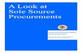A Look at Sole Source Procurements - Illinois Annual Report of Sole Source...However, because sole source is an exception to the preferred practice of competitive solici- tation using