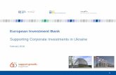 European Investment Bank · Portfolio 2007 - 2016 EUR 9.6bn NC East 2016 EUR 1.8bn EIB Signed Loans NC East signed loans –by country NC East signed loans –by sector SMEs, 41%