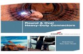 Round & Oval Heavy-Duty Connectors · A heavy-duty, molded-to-cable connector particularly well suited for most power applications. Extremely rugged neoprene construction will absorb