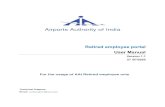 Airports Authority of India ... Airports Authority of India Retired employee portal User Manual Version