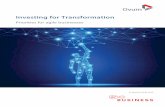 Investing for Transformation - Business and Public Sector ... Guides/Investin… · opportunities in the future workplace. The practice ... SI, telco and applications vendors, and