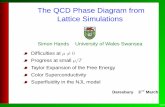 The QCD Phase Diagram from Lattice Simulationsnpg.dl.ac.uk/QCD/web-hands.pdf · The QCD Phase Diagram from Lattice Simulations Simon Hands University of Wales Swansea Difﬁculties