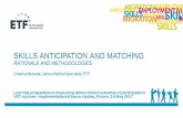 SKILLS ANTICIPATION AND MATCHING · TRANSFERRING FINDINGS INTO EFFECTIVE ACTION ... -LMIS IT –one stop shop portal with information on labour market conditions and trends, career
