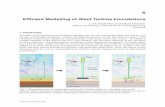Ef cient Modelling of Wind Turbine Foundations€¦ · Ef cient Modelling of Wind Turbine Foundations Lars Andersen and Johan Clausen Aalborg University, Department of Civil Engineering